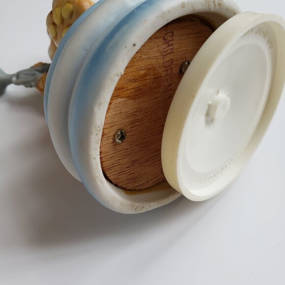 Rotating Music Box Teddy Bear Plays "Children's Marching Song" This Old Man.... - Picture 5 of 9